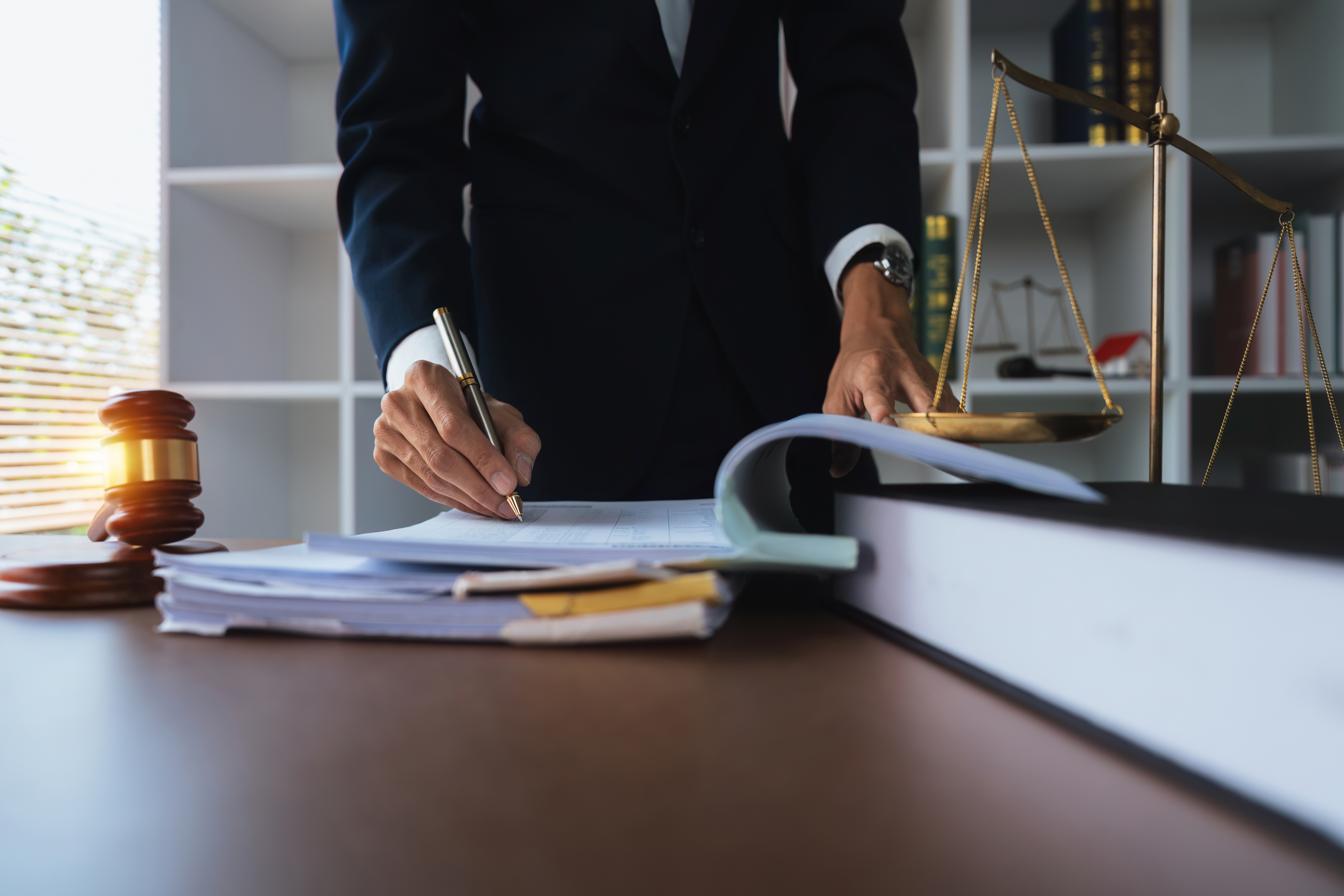 Attorney reviewing financial documents as part of a Florida alimony preparation checklist